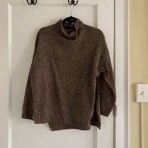Brown Turtleneck Sweater